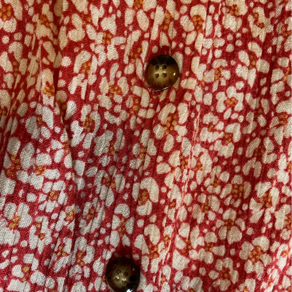 Vintage Russ Floral Matching Button up short sleeve blouse and midi maxi skirt - Picture 10 of 11